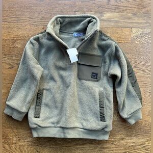 Mayoral khaki green fleece 1/4 zip NWT size 2